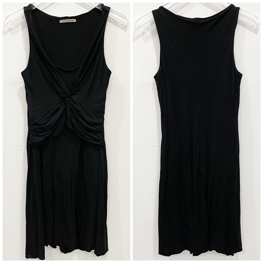Velvet Graham & Spencer Black Knot Front Sleeveless Dress Medium